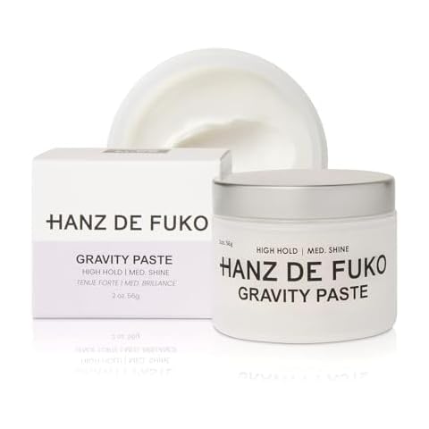 Hanz de Fuko Gravity Paste – Premium Men’s Hair Styling Paste – High Hold, Medium Shine – 2 oz. Cover