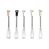 Mini Whisks 7 inch 5Pcs cat paw Stainless Whisk, Hand Egg Mixer for Flour Cake Egg, Kitchen Cooking Baking Use Whisk