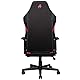 NITRO CONCEPTS X1000 Gaming-Stuhl - Bürostuhl Ergonomisch – Schreibtischstuhl - Drehstuhl mit Rollen - Gaming Sessel - Gaming Chair Pc - Stoffbezug - Belastbarkeit 135 kg – Schwarz/Rot
