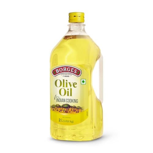 Borges Olive Oil for Indian Cooking - 2 L |Extra Light |Packed in...