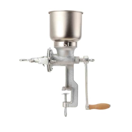 NICCOO Manuelle Getreidemühle - Handbetriebene Kornschleifwerkzeuge mit Handkurbel & Tischklemmen-Design - Handmühle für Nüsse, Kaffee, Getreide, Samen, Gewürze