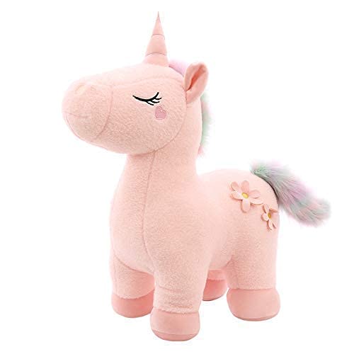 Image of Tickles Unicorn Horse Soft Stuffed Plush Animal Toy for Girls & Boys Kids Babies Birthday Gift (Color: Pink Size: 53 cm)