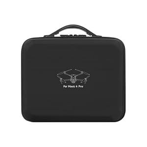 Aufbewahrungstasche für DJI Mavic 4 Pro Fly More Combo, tragbare Schutzhülle für Mavic 4 Pro Drohne mit RC Pro 2 Fernbedienung, wasserdichter Nylon-Organizer für DJI Zubehör (Schwarz), Schwarz