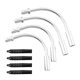 自転車Vブレーキパーツ 自転車ブレーキパーツインナリードユニット Vブレーキ ガイドパイプ V字型ブレーキケーブルダクト 自転車 サイクリング セット プラスチック保護スリーブ付き 自転車パーツ マウンテンバイク用 保護スリーブ カバー（4個セット）