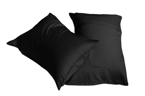 Housses de coussin Tencel vert olive pour lit King moderne - 6