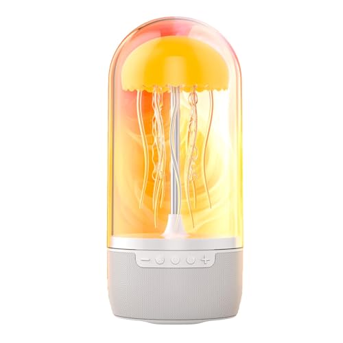 Lampada Medusa Altoparlante Atmosfera Mood Light con 7 colori che cambiano altoparlante portatile Night Regali per gli uomini Donne Bambini Compleanno Natale Ringraziamento bluetooth