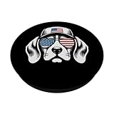 Zoom IMG-1 bandiera americana cane beagle occhiali