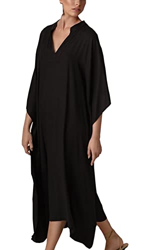 YouKD Damen Langer Kaftan Bohemian Strand Badeanzug Cover Up Kleid Plus...