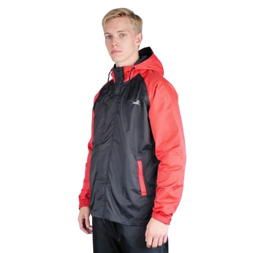 Image of TVS Dual Tone Waterproof Rainsuit for Men & Women | 10,000 MM Waterproof | Adjustable Hood, Reflective Branding, Contrast Sleeves | Lightweight Rain Suit for Motorcycle & Outdoor Use