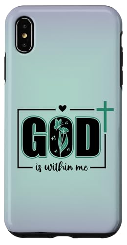 God is Within Me Will I Not Fall Mint Psalm 46:5 Bible Verse X}zP[X iPhone XS Max p