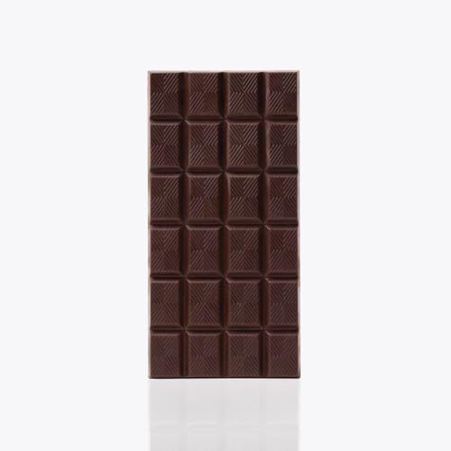 Tableta 100g de Chocolate Negro Artesanal - Sin azúcar – Para Celiacos - Chocolate puro e intenso elaborado en Barcelona – Bombonería Pons para paladares exigentes