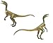 Gemini&Genius Compsognathus Dinosaur Toy for Kids, Realistic Dinosaur Action Figure Toy with Moveable Jaw, Cake Topper, Gift or Display for Kids