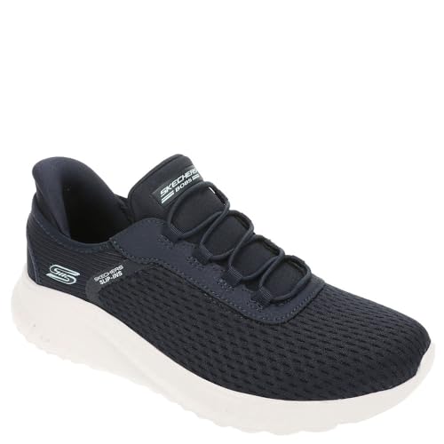 Skechers Women's Hands Free Slip-Ins Bobs Squad Chaos-in Color Sneaker, NVY, 7