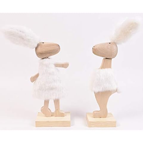 Salilio Lot de 2 figurines lapins de Pâques Cover