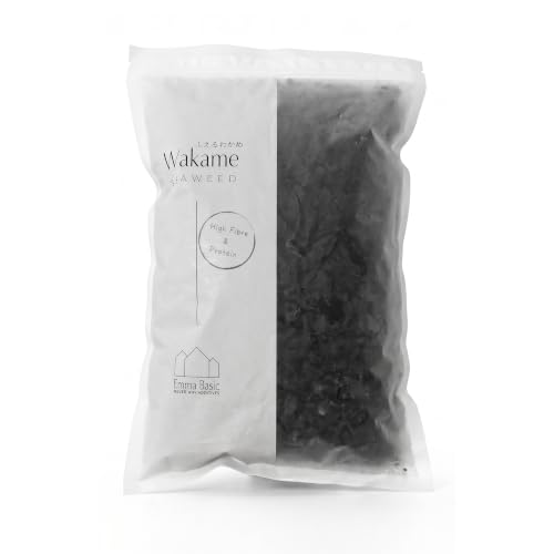 Emma Basic Dried Wakame 500g | Ready in three Minutes | High Fibre & Protein | Re-sealable pack | Vegan | Umami