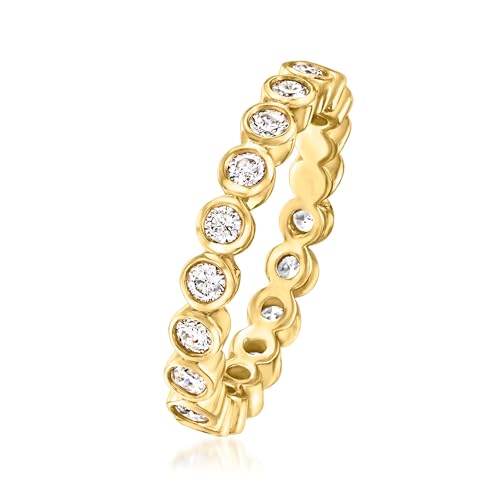 Ross-Simons 1.00 ct. t.w. Bezel-Set Diamond Eternity Band in 14kt Yellow Gold3