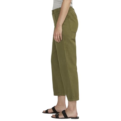 JAG Jeans Women's Chino Tailored Cropped Pants-Legacy, Moss2