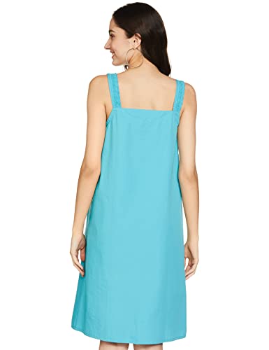 Image of Amazon Brand - Eden & Ivy Women's Cotton Knee Length Sleeveless Nighty