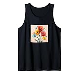 Poppy Bouquet Floral Pastel Colors Merch