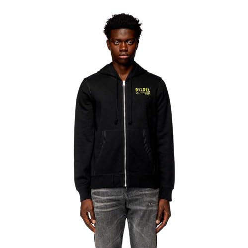 Diesel S-ginn-hood-zip-k11, Sudadera con capucha Hombre, 9xx-0hayt, M