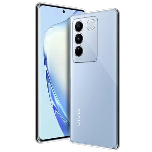 Image of COVERBLACK Rubber Silicone Back Cover for vivo V29 5G - Transparent