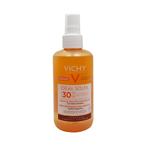 Vichy Capital Soleil Bräunungsintensivierendes Sonnenspray mit LSF 30, Hoher Schutz gegen UVA- und UVB-Strahlung, Bis zu 1 Monat längere Bräune, Für Gesicht und Körper, 200 ml