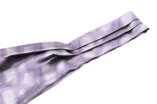 Image of BLACKSMITH Jacquard Microfiber Neckwear Ascot and Matching Pocket Square Set for Men