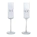 Mud Pie Mrs. Wedding Champagne Glass Set, One Size, Silver, 9 fluid ounces, 2 Count (Pack of 1)
