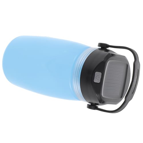 Yardwe Bollitore Solare Ricaricabile USB da 730ml Pieghevole in Abs e Silicone, Lampada Notturna Portatile per Campeggio e Trekking