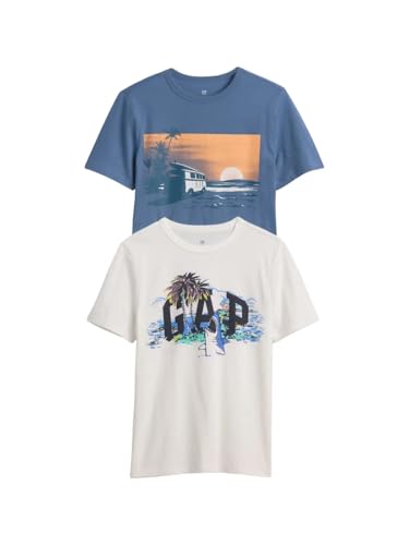 Image of GAP Boys' Short Sleeve Graphic Tee 2-Pack