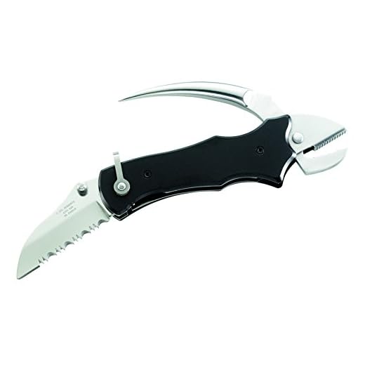 Herbertz Seglermesser Zange und Marlspieker Länge geöffnet: 18.0 cm, 840810