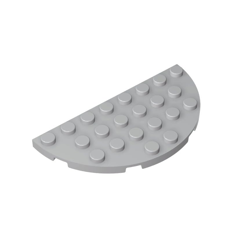 Gobricks GDS-706 Plate Round Corner 4 x 8 Double 10PCS Compatible with Lego Toy 22888 6123812 6138669 DIY Parts and MOC Components for Major Brick