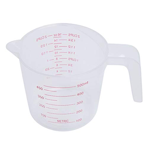 Vaso medidor plástico transparente 500 ml FEESHOW miniatura 5