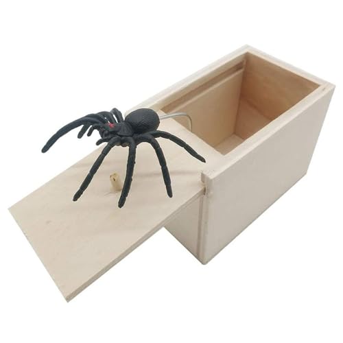 Lisutupode Caja de araña , araña de relleno, caja araña araña, juguetes delicados de araña para Halloween, caja de relleno de araña de goma, 6.4 x 5.8 x 9.3 cm Lisutupode Caja de araña , araña de relleno, caja araña araña, juguetes delicados de araña para Halloween, caja de relleno de araña de goma, 6.4 x 5.8 x 9.3 cm