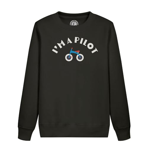 Sweatshirt enfant Je suis un pilote tricycle en coton confortable