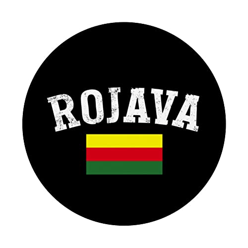 Kurdistan Kurds Kurdish Rojava PopSockets Swappable PopGrip, Black - Image 3