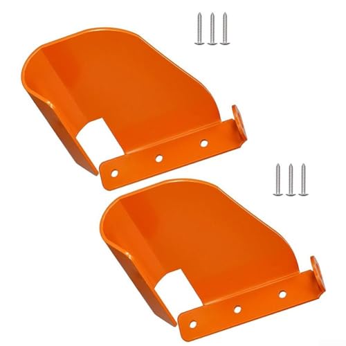TDCuizent Lot de 2 supports muraux pour outils de tronçonneuse en acier robuste pour Poulan 009 011 200t 201t 024 026 360 362 044 660 661 Orange