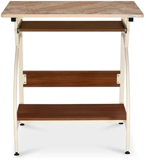 Nilkamal Alwin Computer Table/Laptop Desk/Office Table/Study Table - Walnut/Ivory