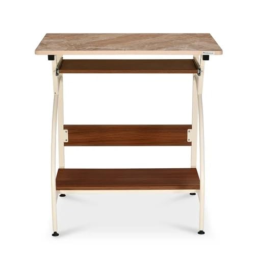 Nilkamal Alwin Computer Table/Laptop Desk/Office Table/Study Table - Walnut/Ivory