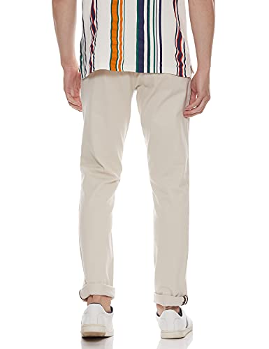 Image of Parx Men's Slim Pants (XMTX02825-F4 Beige 38)