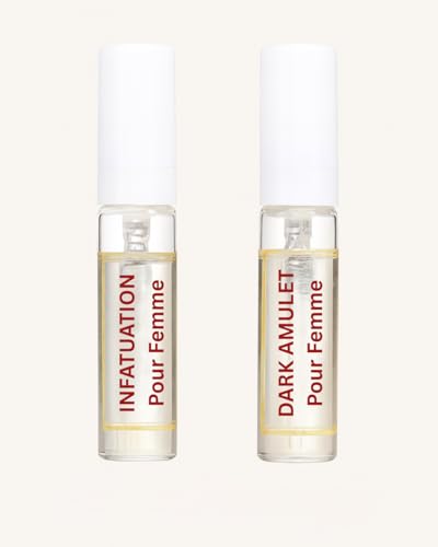 Image of MYSTIC AURA Dark Amulet Pour Femme | Eau de Parfum for Women | 6 ml | Floral Vanilla Fragrance, Long-Lasting Luxury, Premium Scent, Vegan & IFRA Compliant