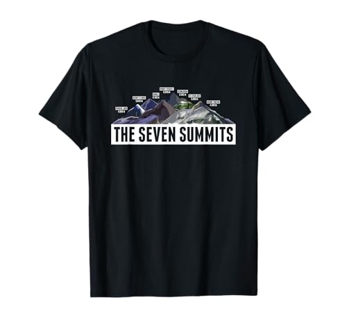 Seven Summits Mountaineering Climbing Hiking Gift T-Shirt