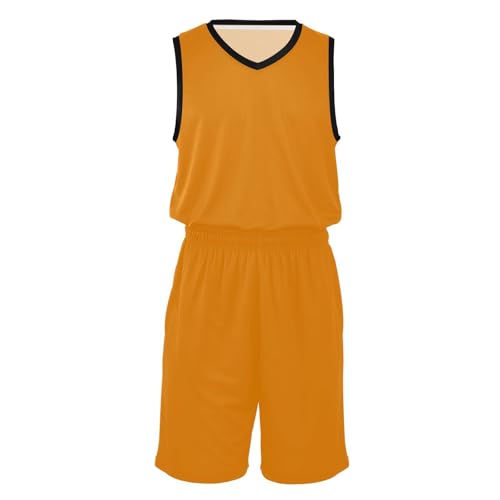 Maillot de basket-ball respirant GuoChe orange pour vos matchs sur playground