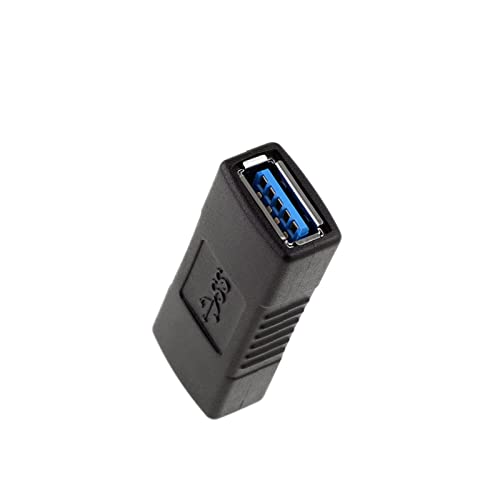 Adaptateur USB 3.0 femelle vers femelle coupleur noir pour rallonge cable PC