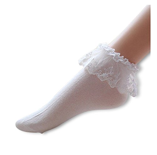 iMixCity Vintage Lace Söckchen Ruffle Rüschen Fashion Ladies Princess Mädchen Geschenk Cover