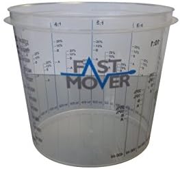 Fast Mover Tools, Paint Mixing Cups, Plastic, 1400ml, 200pcs