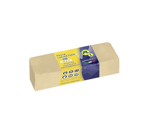 Lux Metal - Pâte a Polir Abrasive Plastique 150 g PL1 Polissage Fin Polycarbonate Éclaircissant Nettoyage du Plastique Élimine les lignes de défauts...