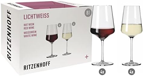 RCR Universal-Weinglas Set – 6 Stück, 220 Mm Hoch, Für Rot-, Weißwein & Sekt, Made In Italy