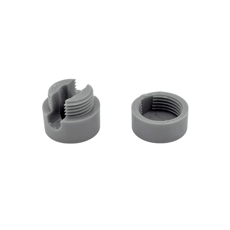 Perni da parete e da soffitto, 5 pezzi, (Ø 19 mm), altezza 18 mm, supporto per cavi in tessuto, colore grigio