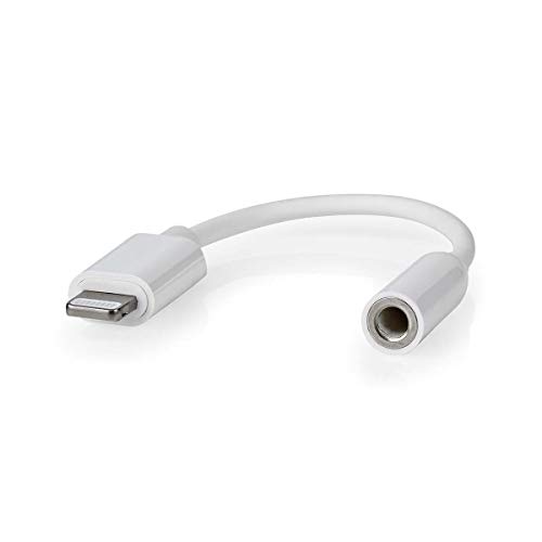Adaptador Lightning conector niquelado y salida de audio de 3.5 mm sin interferencias